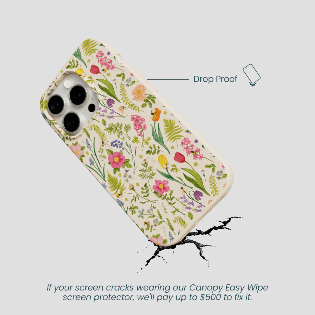 Seashell Bee Meadow iPhone 14 Pro Case - Image 5