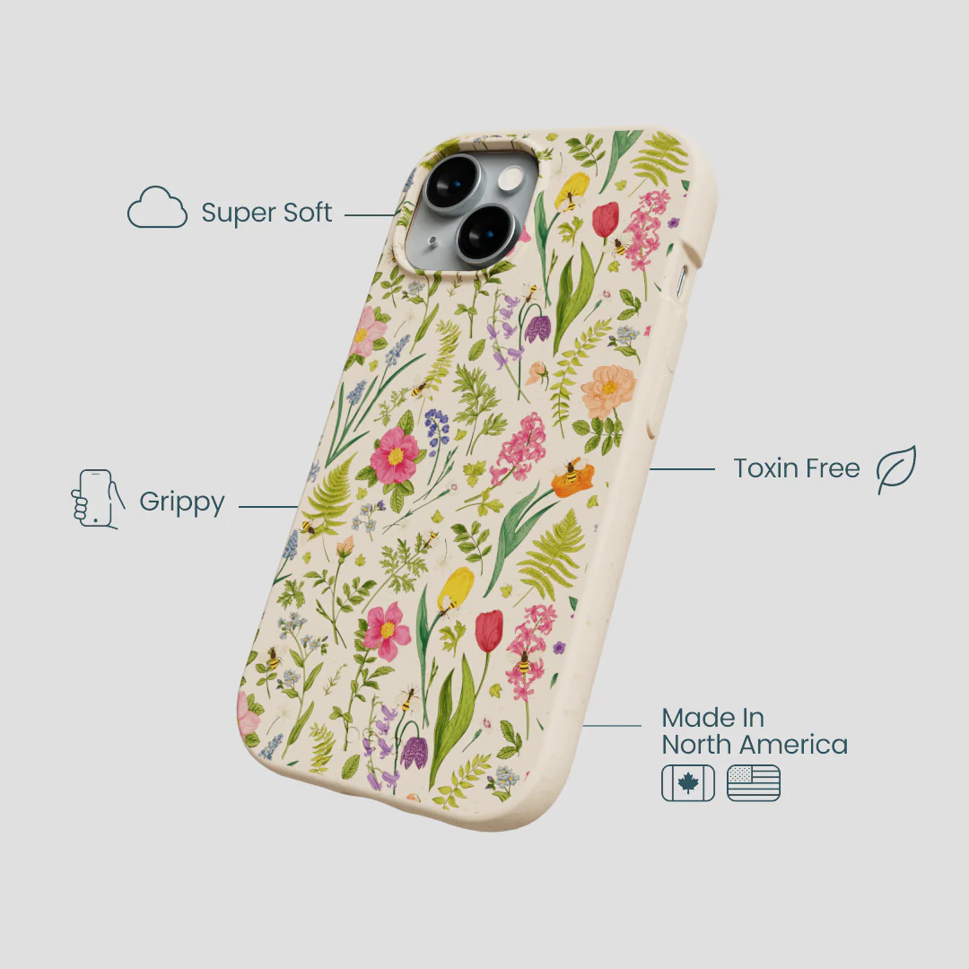 Seashell Bee Meadow iPhone 15 Case - Image 4