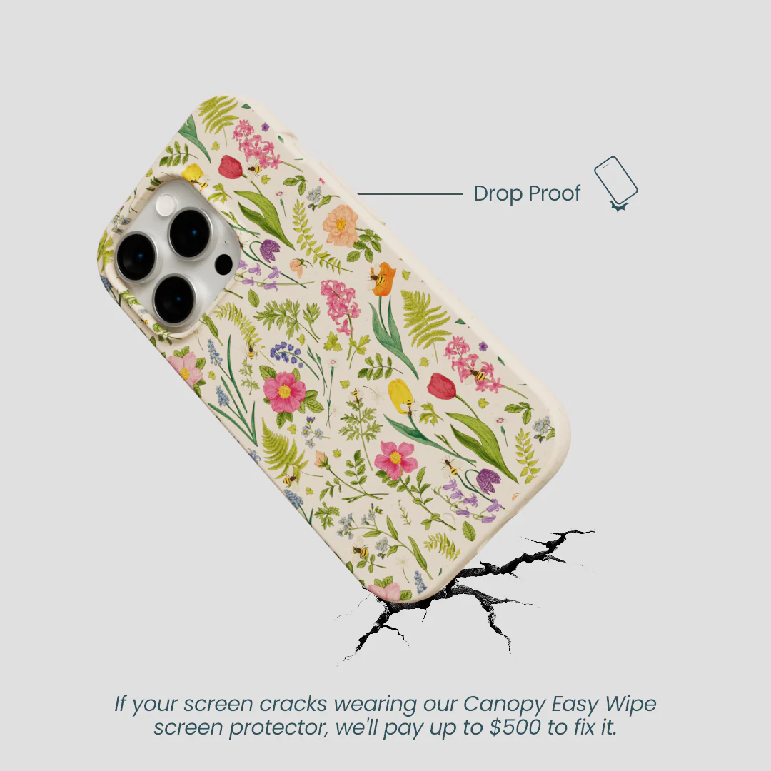 Seashell Bee Meadow iPhone 15 Pro Case - Image 5