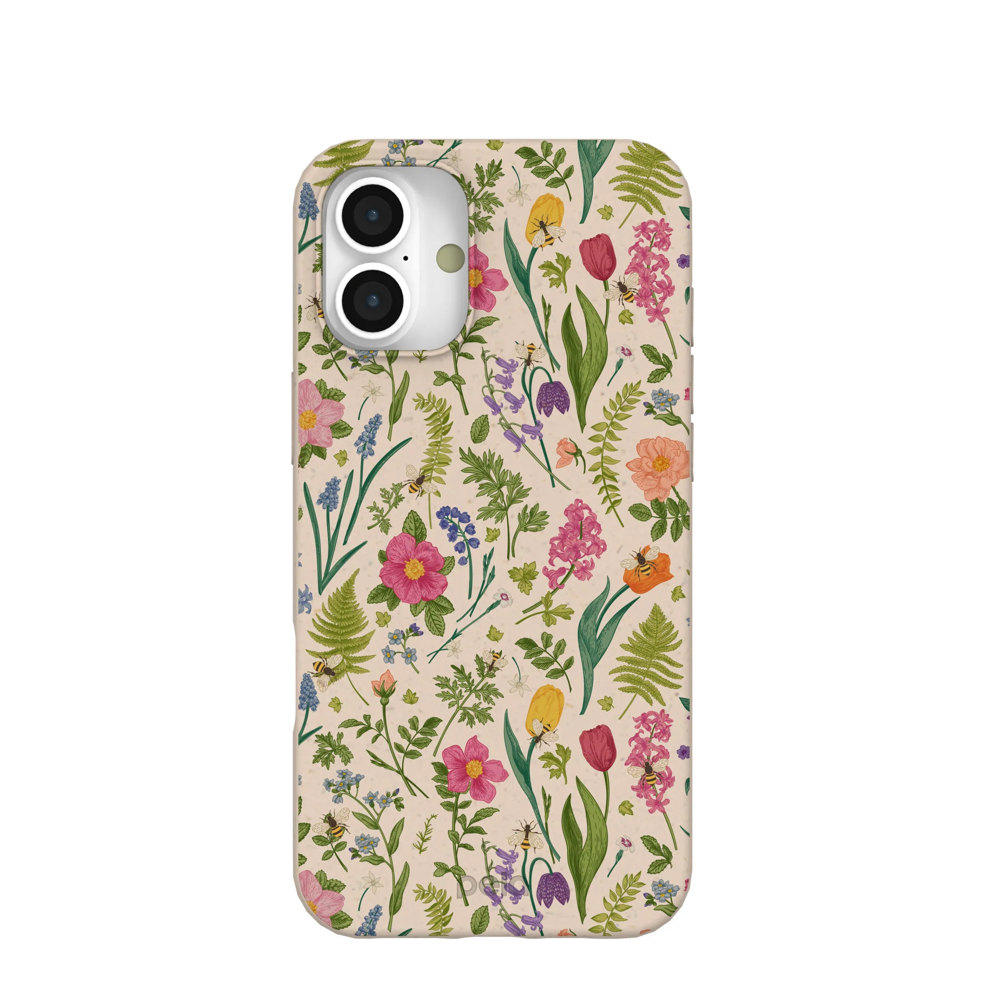 Seashell Bee Meadow iPhone 16 Plus Case