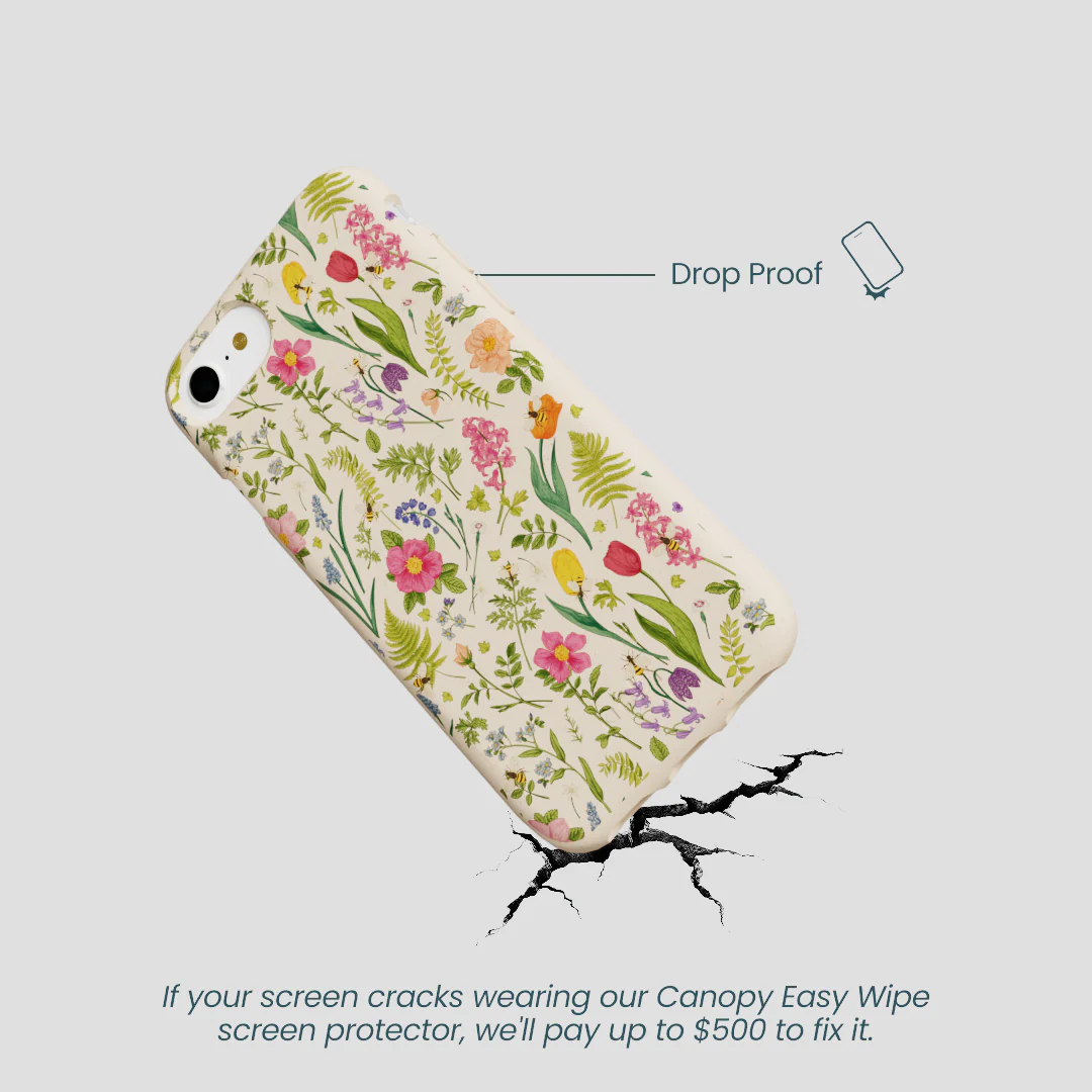 Seashell Bee Meadow iPhone 6/6s/7/8/SE Case - Image 5