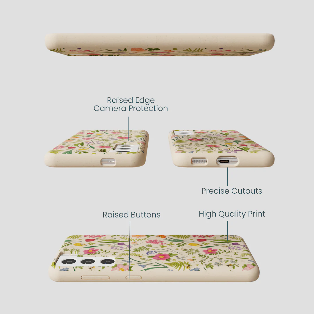 Seashell Bee Meadow Samsung Galaxy S21 Case - Image 2