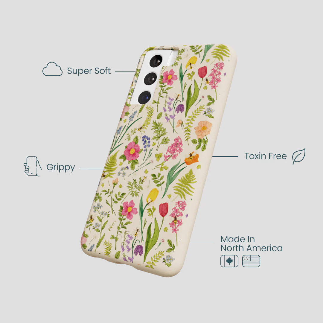 Seashell Bee Meadow Samsung Galaxy S21 Case - Image 3