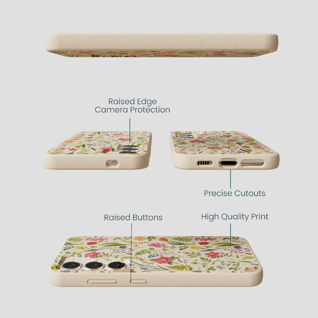 Seashell Bee Meadow Samsung Galaxy S23 Case - Image 2