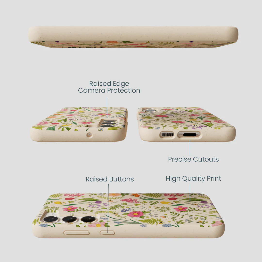 Seashell Bee Meadow Samsung Galaxy S24+(Plus) Case - Image 3