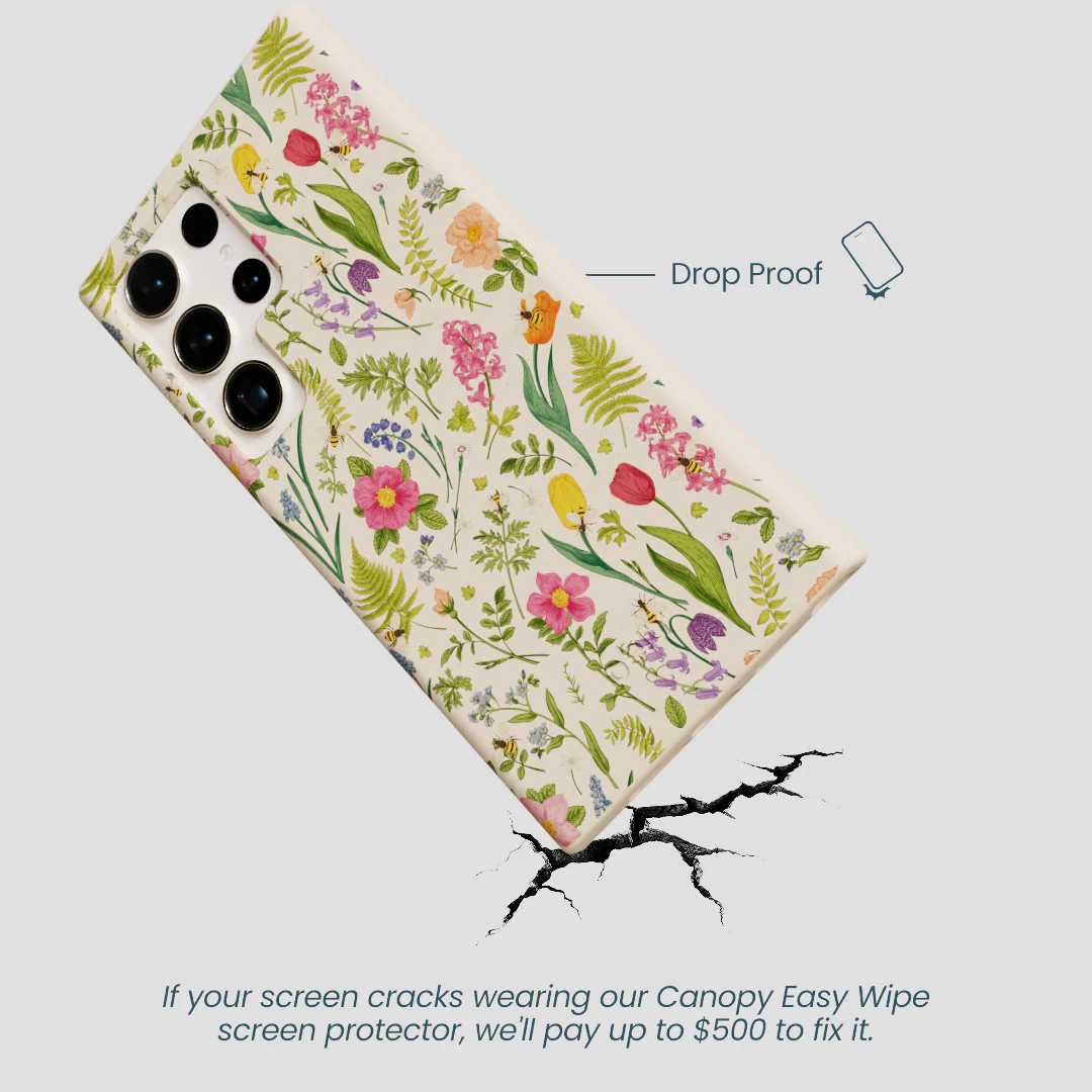Seashell Bee Meadow Samsung Galaxy S24 Ultra Case - Image 5