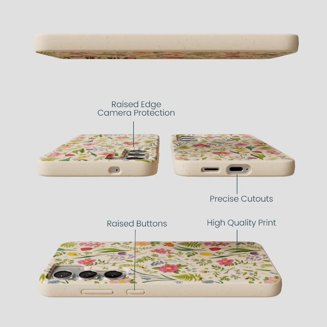 Seashell Bee Meadow Samsung Galaxy S25+(Plus) Case - Image 3