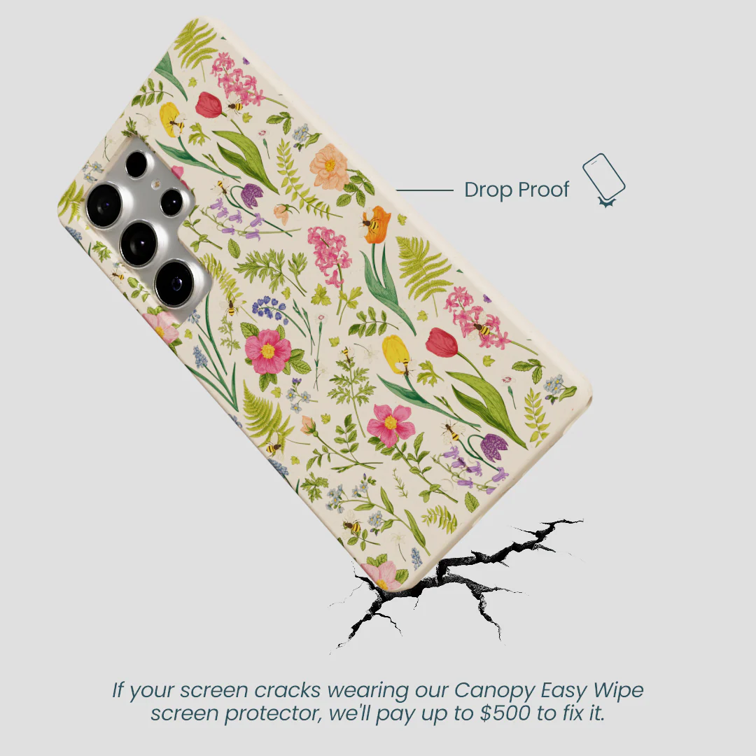 Seashell Bee Meadow Samsung Galaxy S25 Ultra Case - Image 5