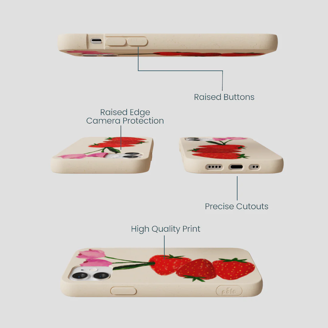 Seashell Berry Bloom iPhone 12 Mini Case - Image 3