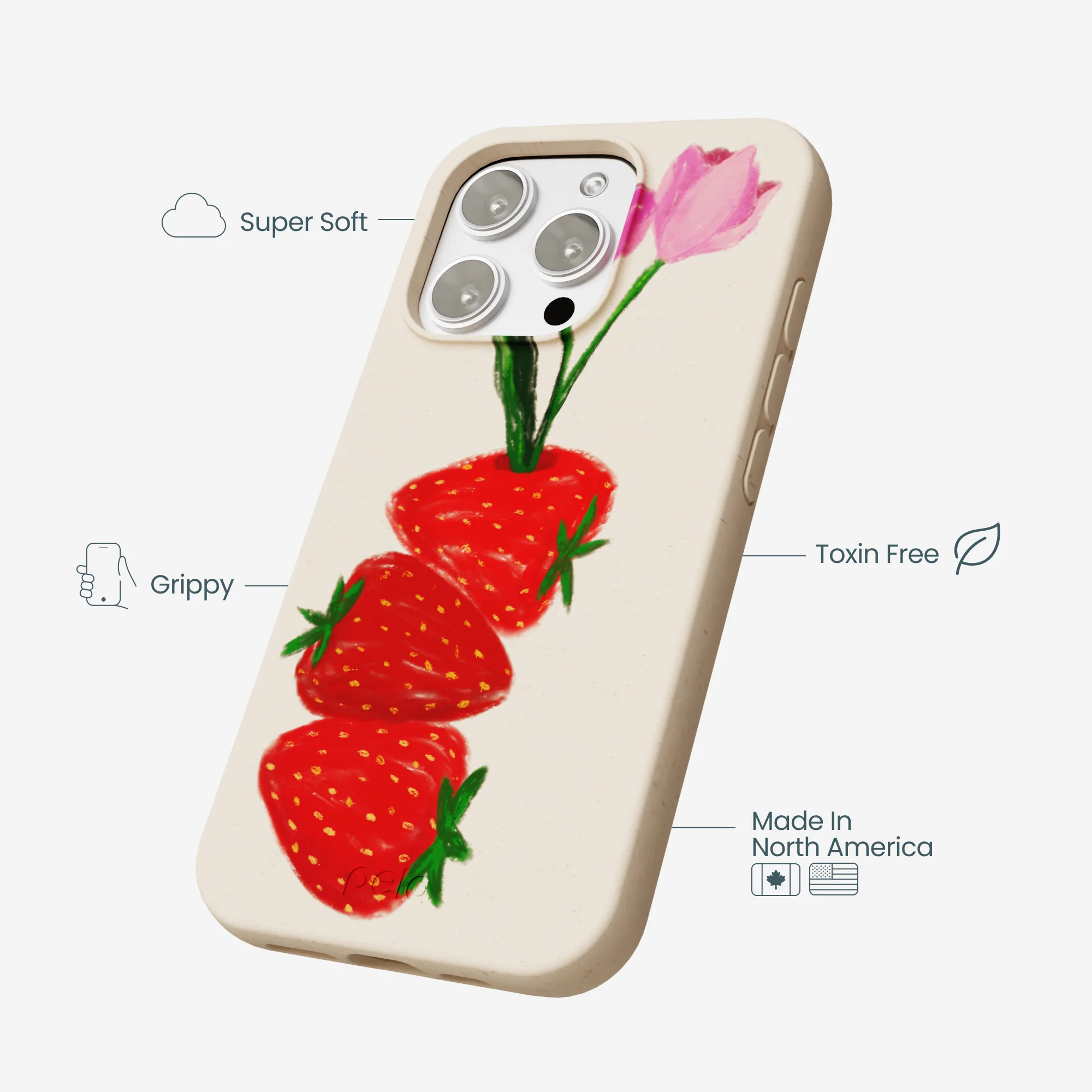 Seashell Berry Bloom iPhone 16 Pro Max Case - Image 4