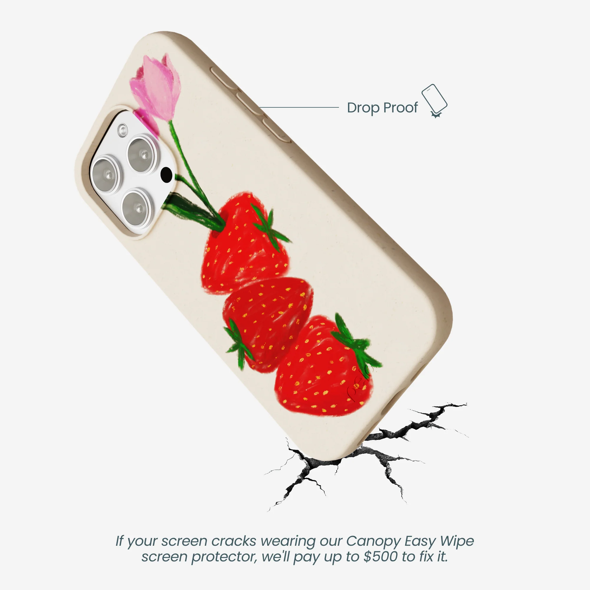 Seashell Berry Bloom iPhone 16 Pro Max Case - Image 5