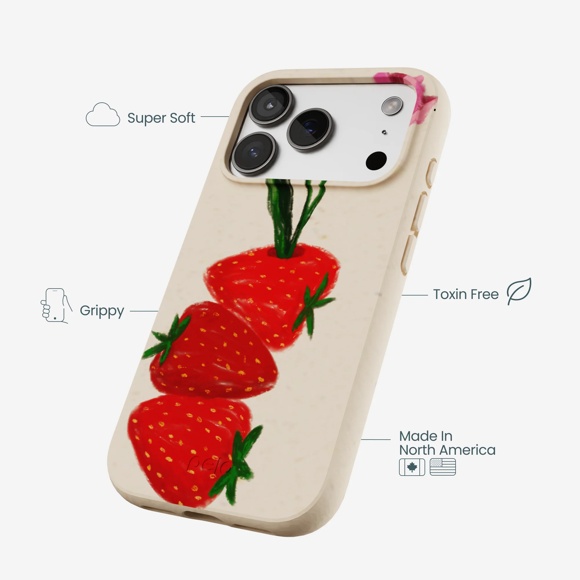 Seashell Berry Bloom iPhone 17 Pro Case - Image 4