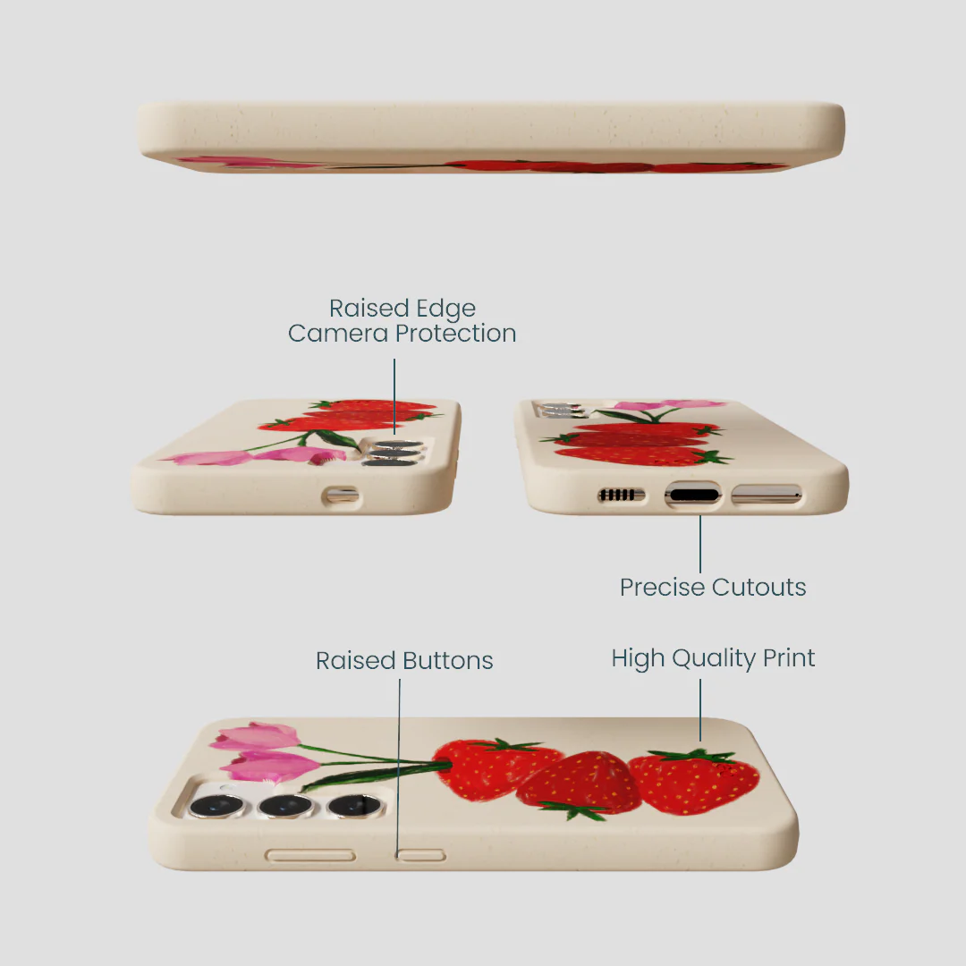 Seashell Berry Bloom Samsung Galaxy S24 Case - Image 3