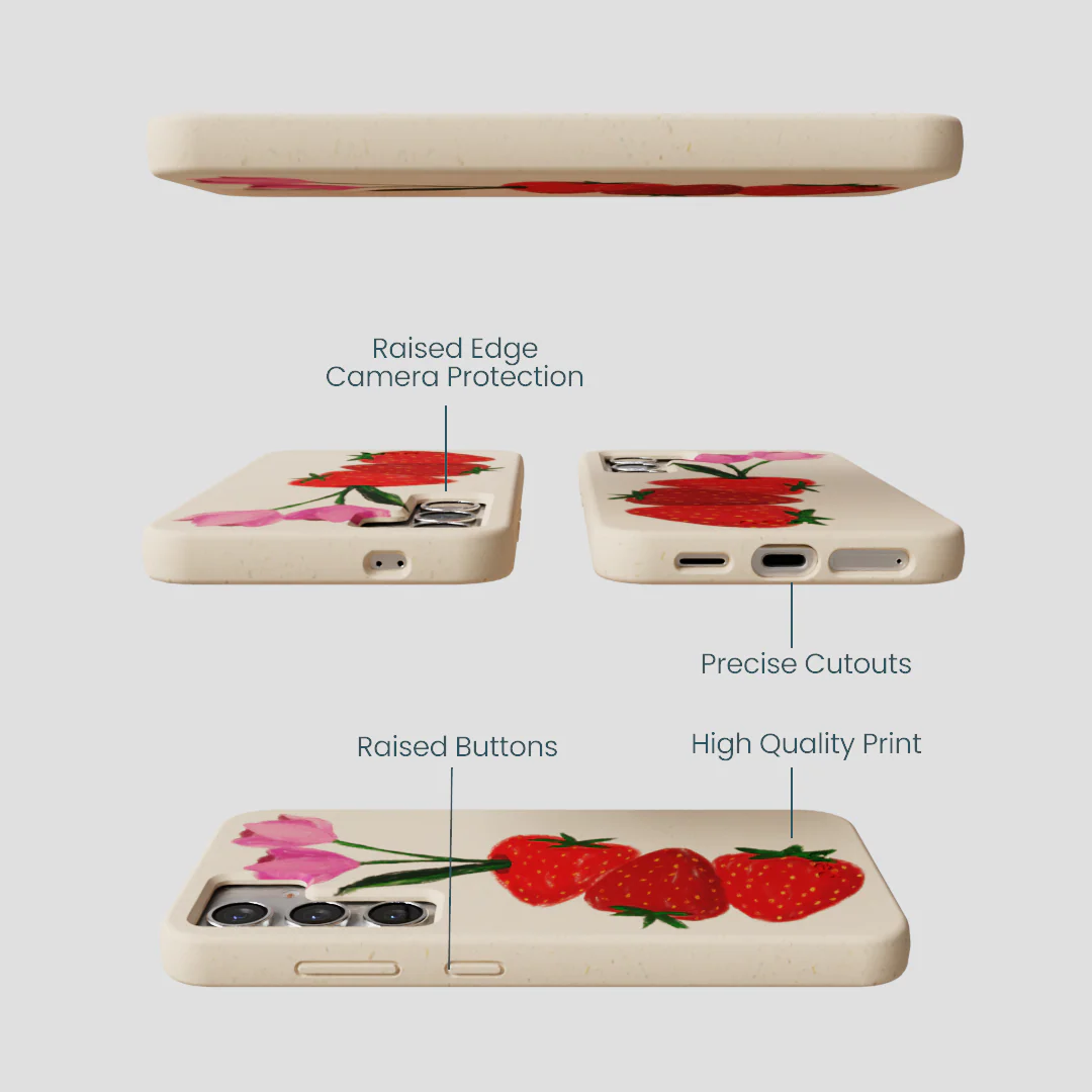 Seashell Berry Bloom Samsung Galaxy S25 Case - Image 3