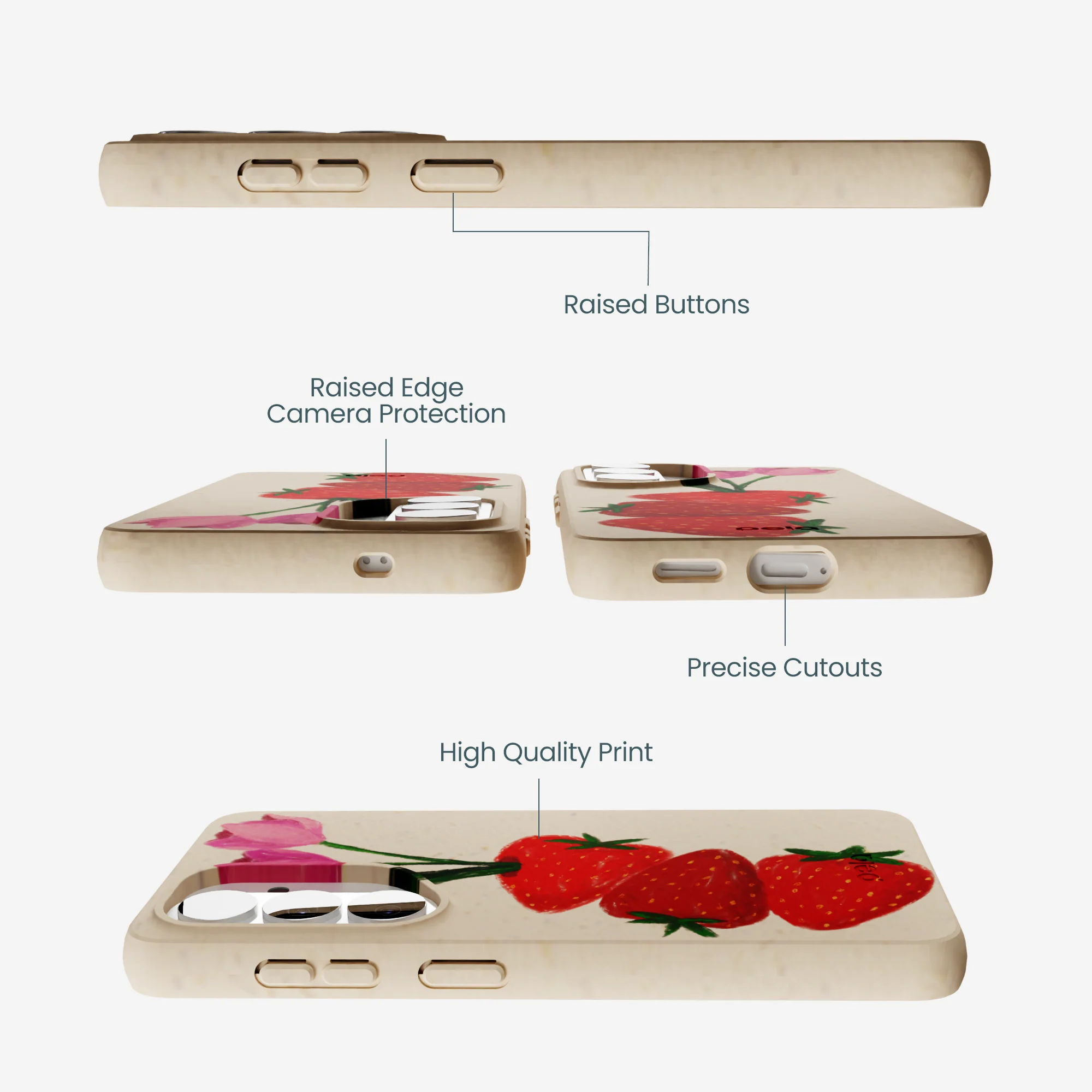 Seashell Berry Bloom Samsung Galaxy S26 Case - Image 3