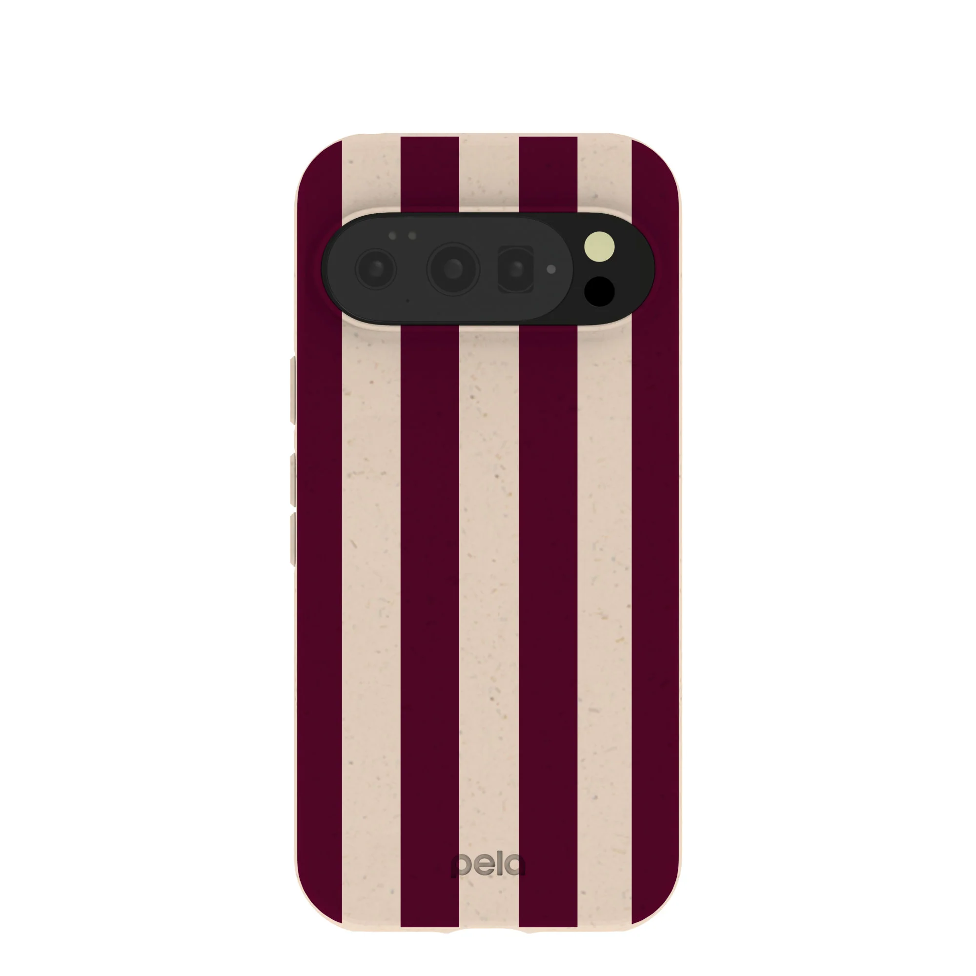 Seashell Big Burgundy Stripes Google Pixel 10/10 Pro Case
