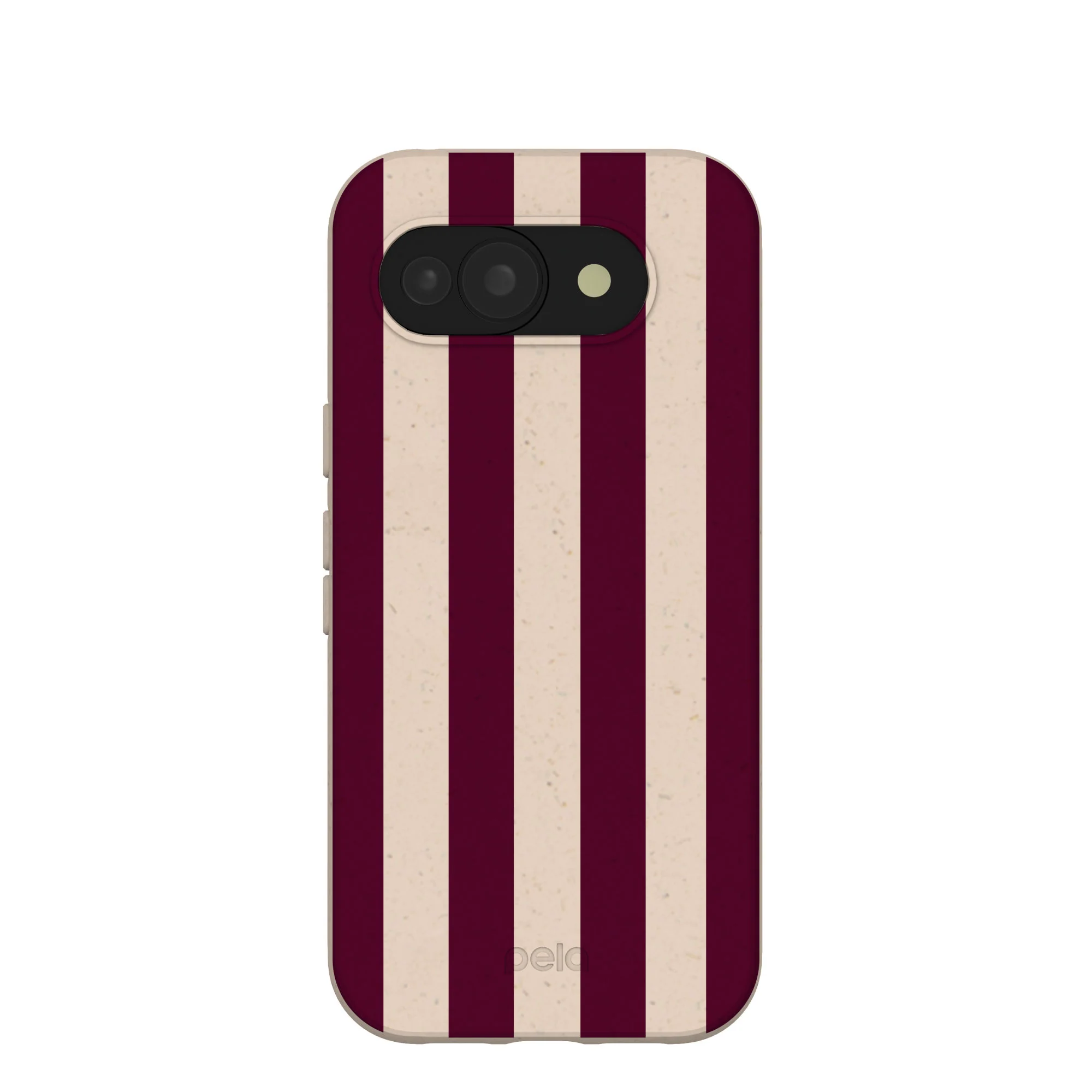 Seashell Big Burgundy Stripes Google Pixel 10a Case