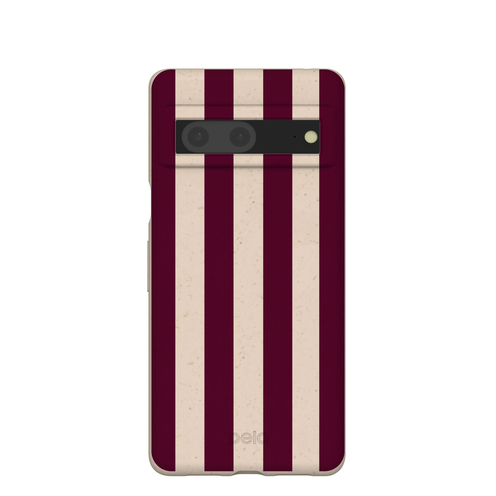 Seashell Big Burgundy Stripes Google Pixel 7 Case