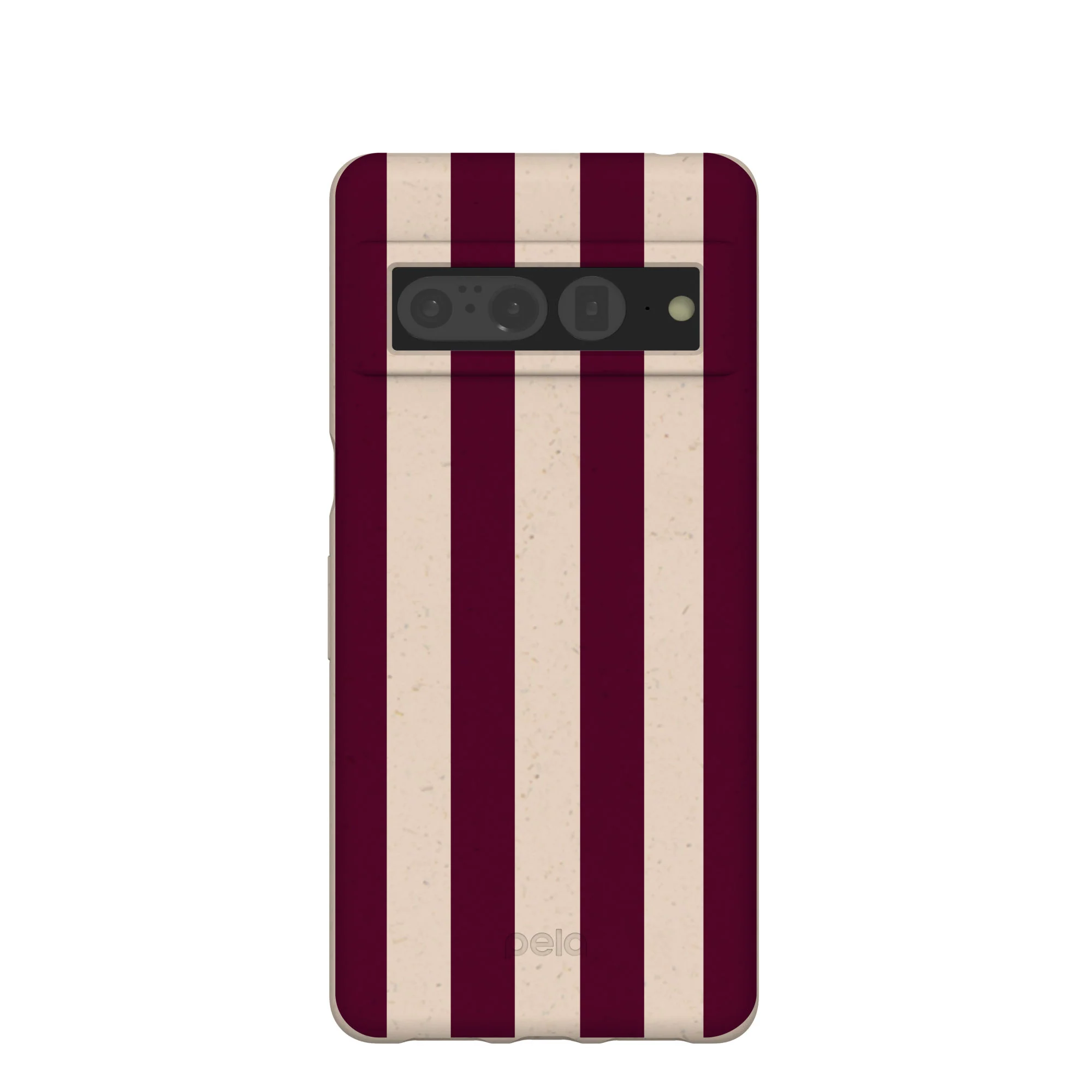 Seashell Big Burgundy Stripes Google Pixel 7 Pro Case