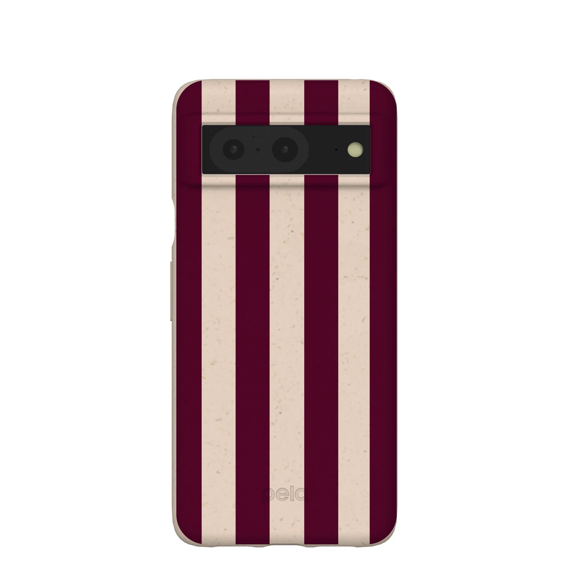 Seashell Big Burgundy Stripes Google Pixel 8 Case