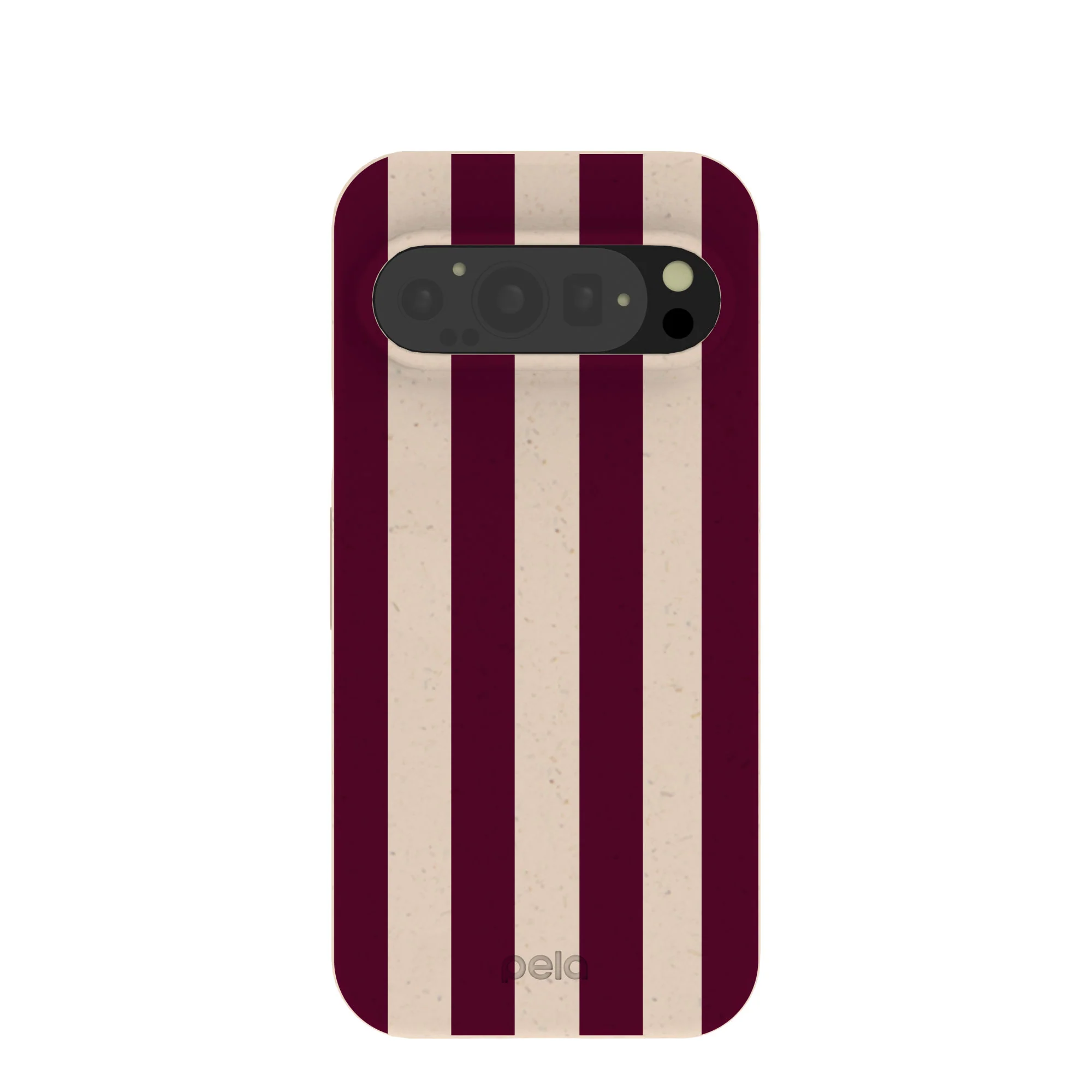 Seashell Big Burgundy Stripes Google Pixel 9/9 Pro Case