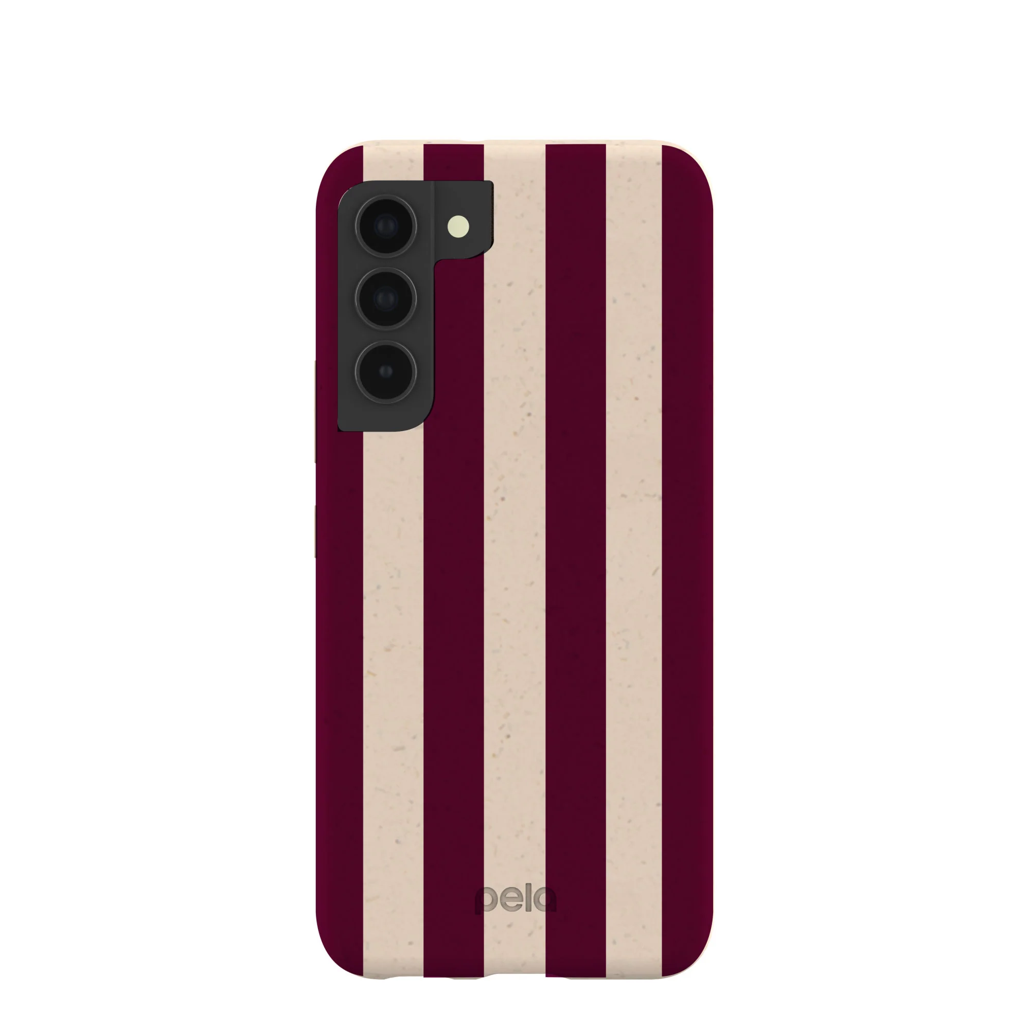 Seashell Big Burgundy Stripes Samsung Galaxy S22 Case