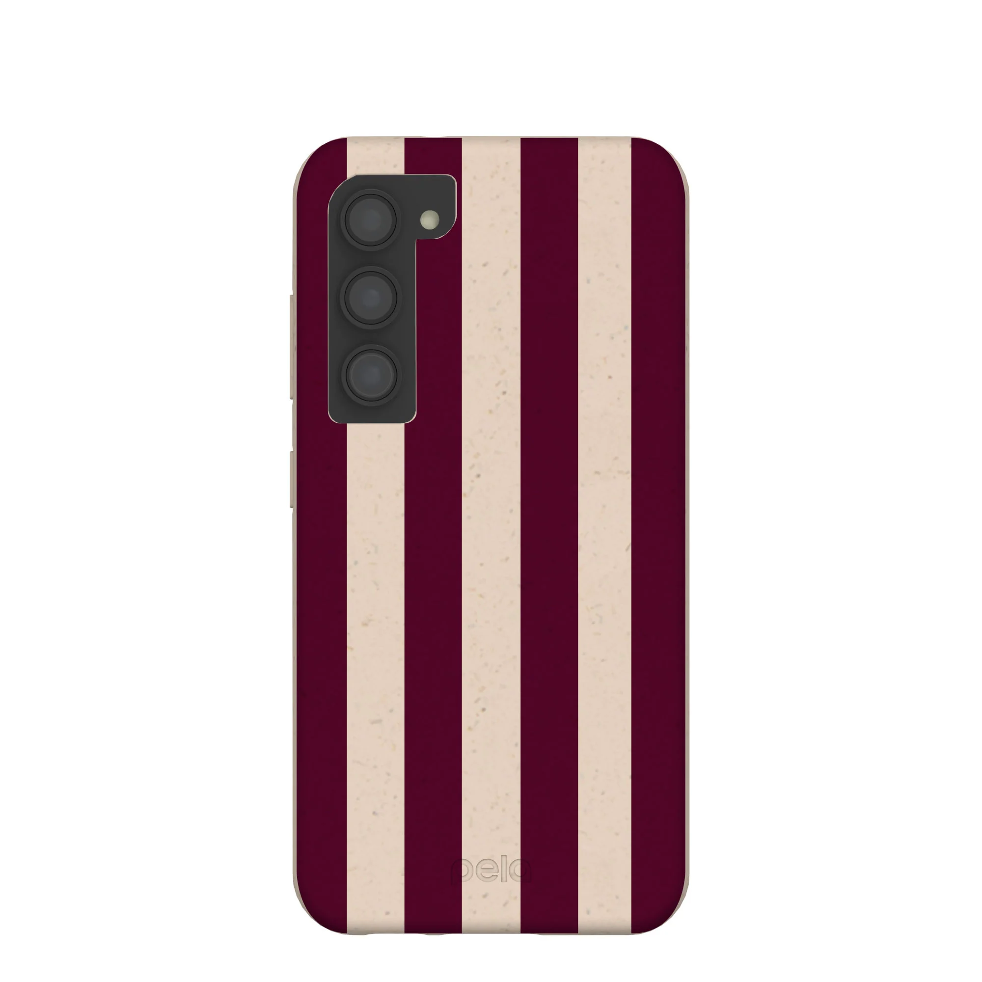 Seashell Big Burgundy Stripes Samsung Galaxy S23 Case