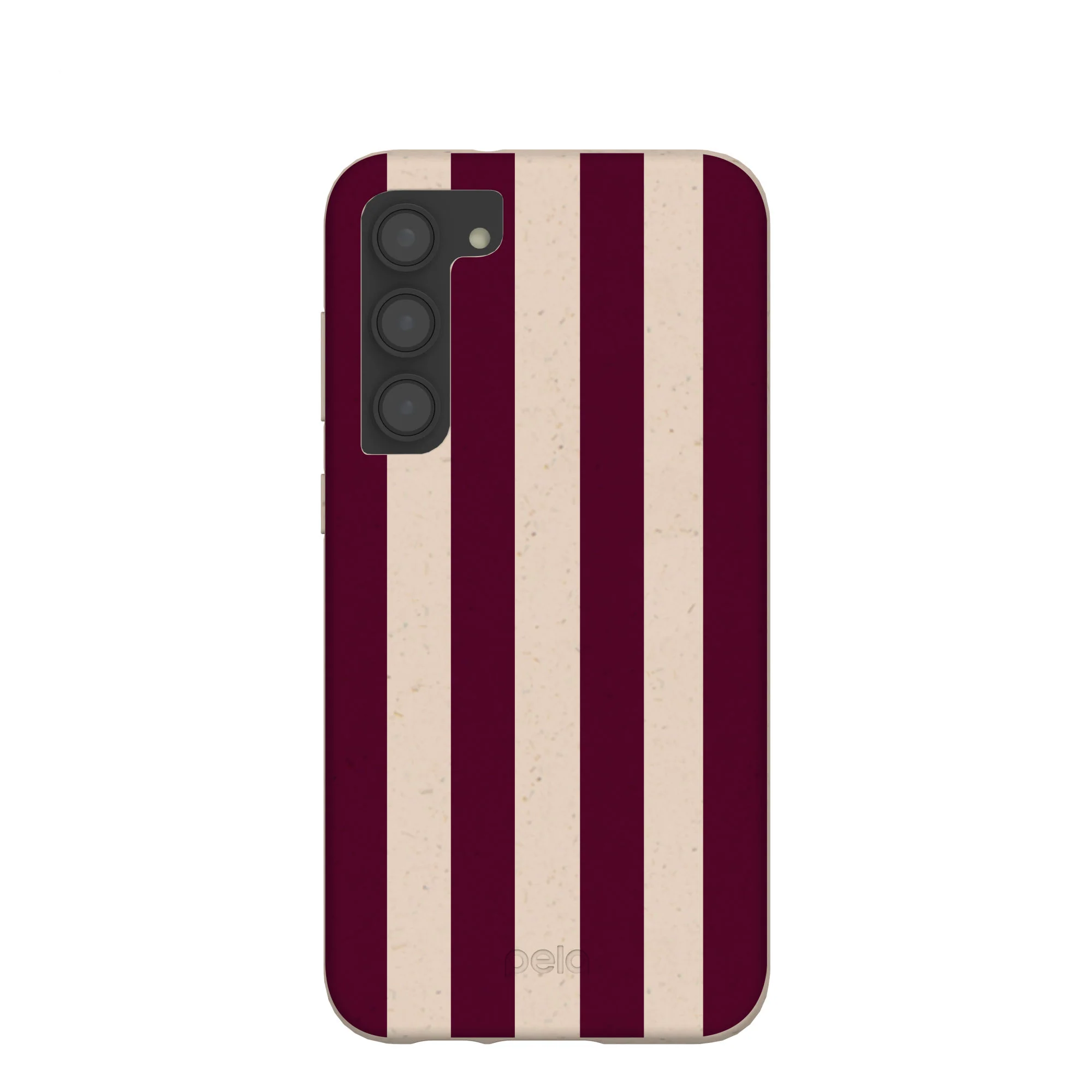 Seashell Big Burgundy Stripes Samsung Galaxy S23+(Plus) Case