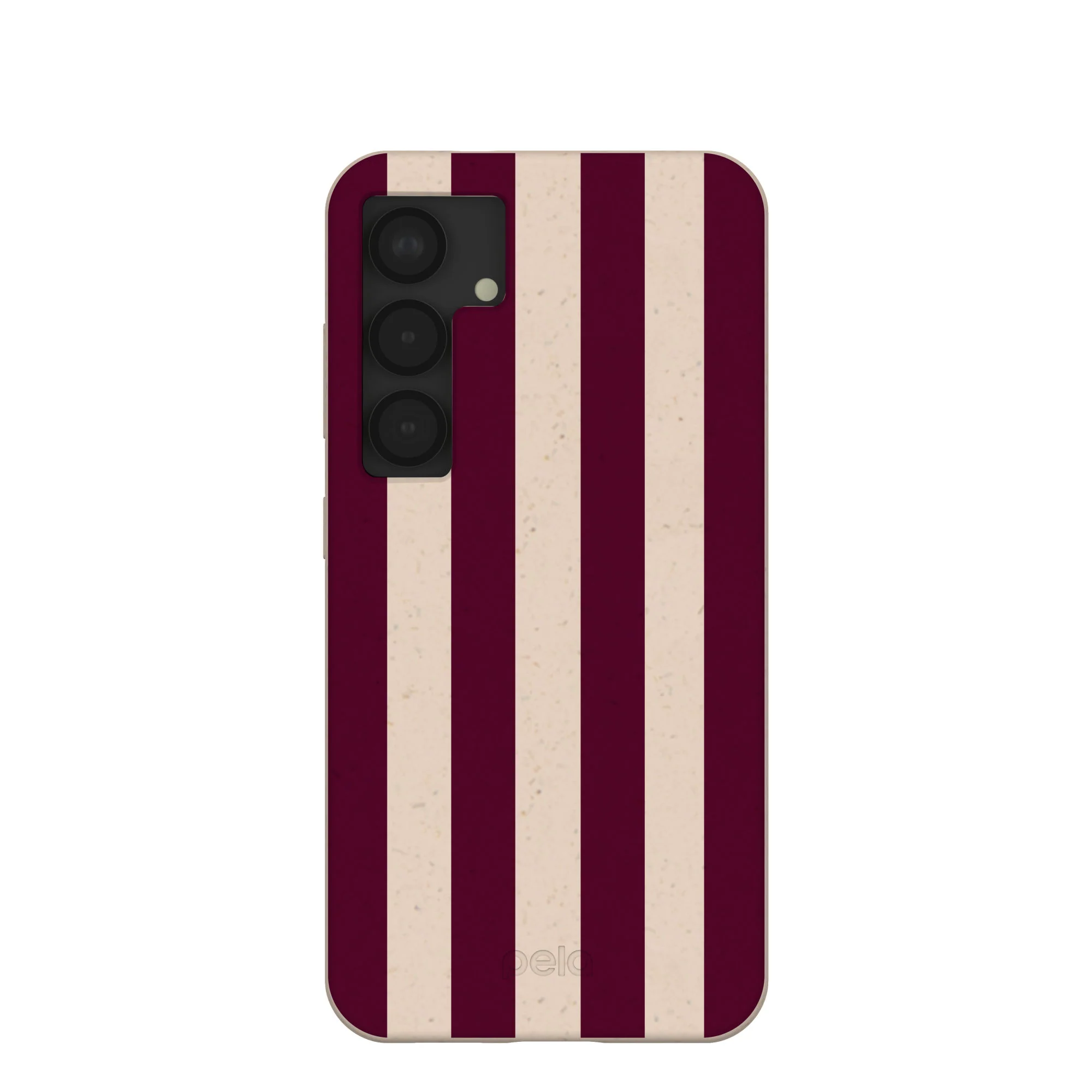 Seashell Big Burgundy Stripes Samsung Galaxy S25 Case
