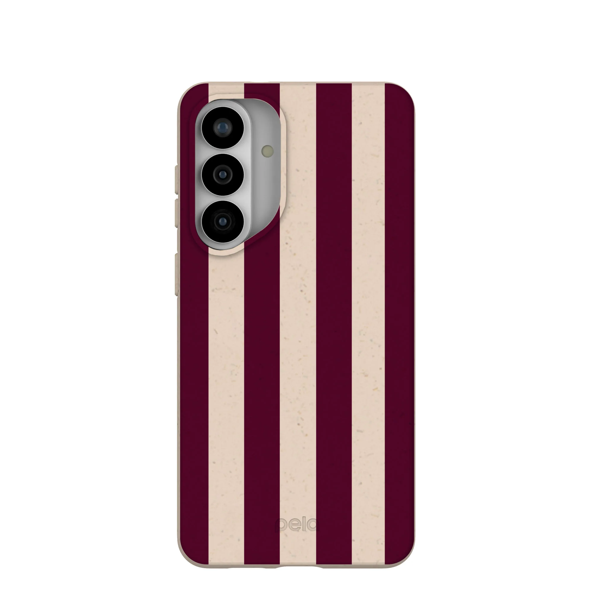 Seashell Big Burgundy Stripes Samsung Galaxy S26+(Plus) Case