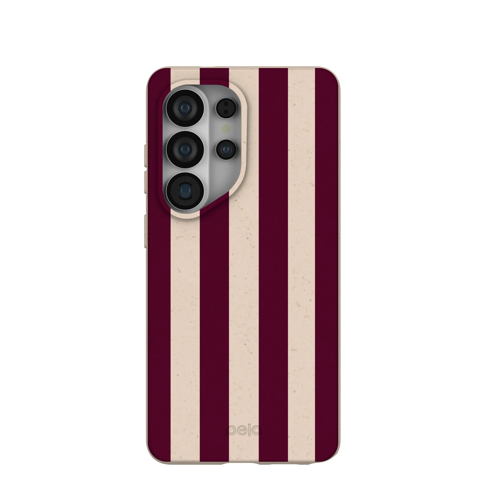 Seashell Big Burgundy Stripes Samsung Galaxy S26 Ultra Case