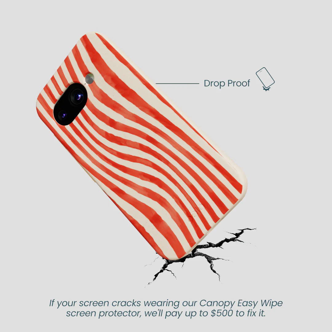 Seashell Big Top Stripes Google Pixel 9a Case - Image 5