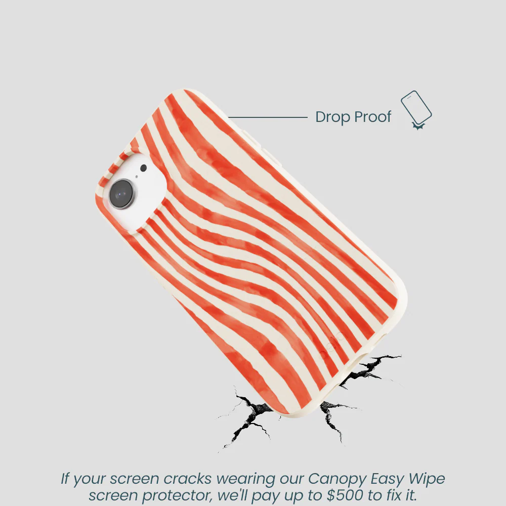 Seashell Big Top Stripes iPhone 16e/17e Case - Image 5