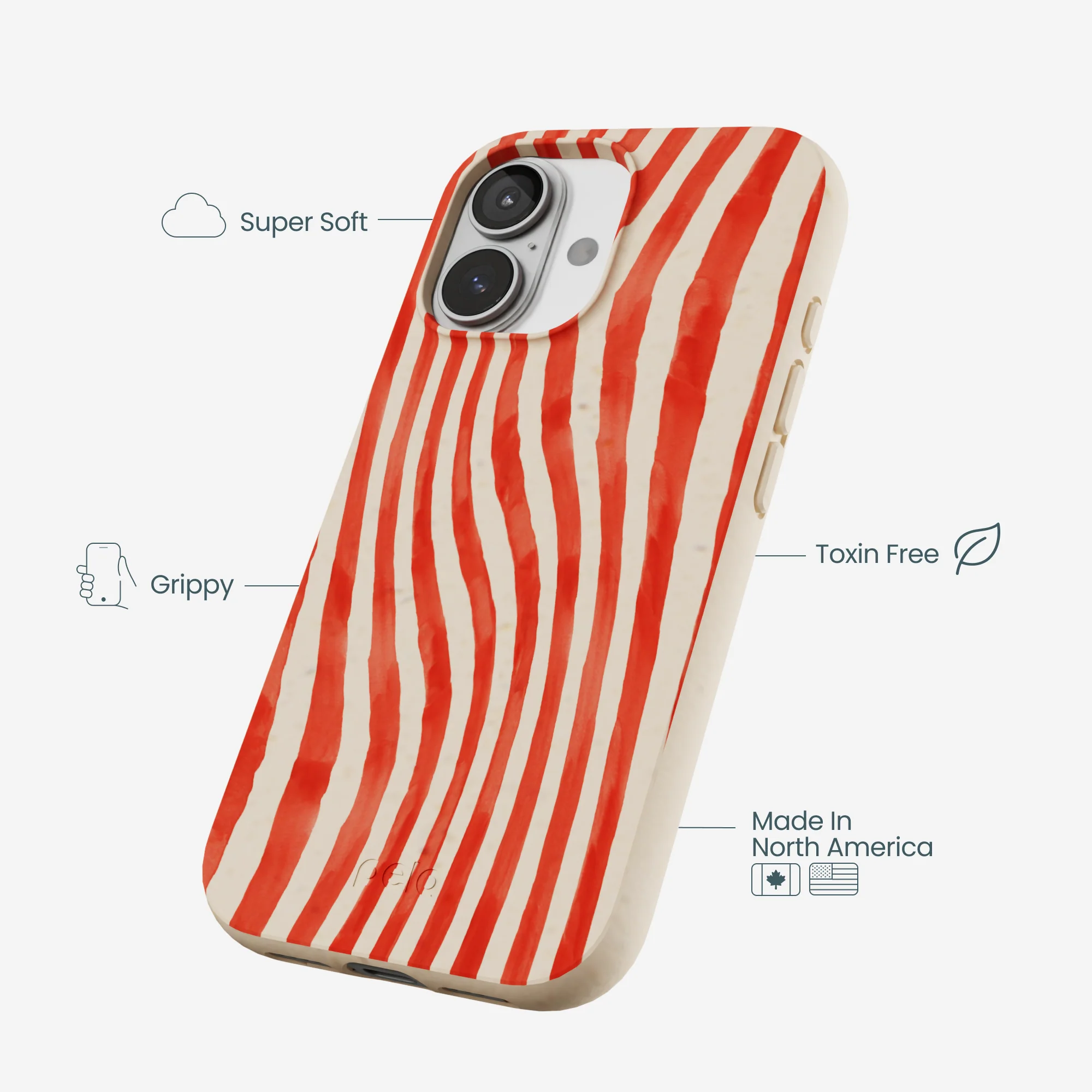 Seashell Big Top Stripes iPhone 17 Case - Image 4