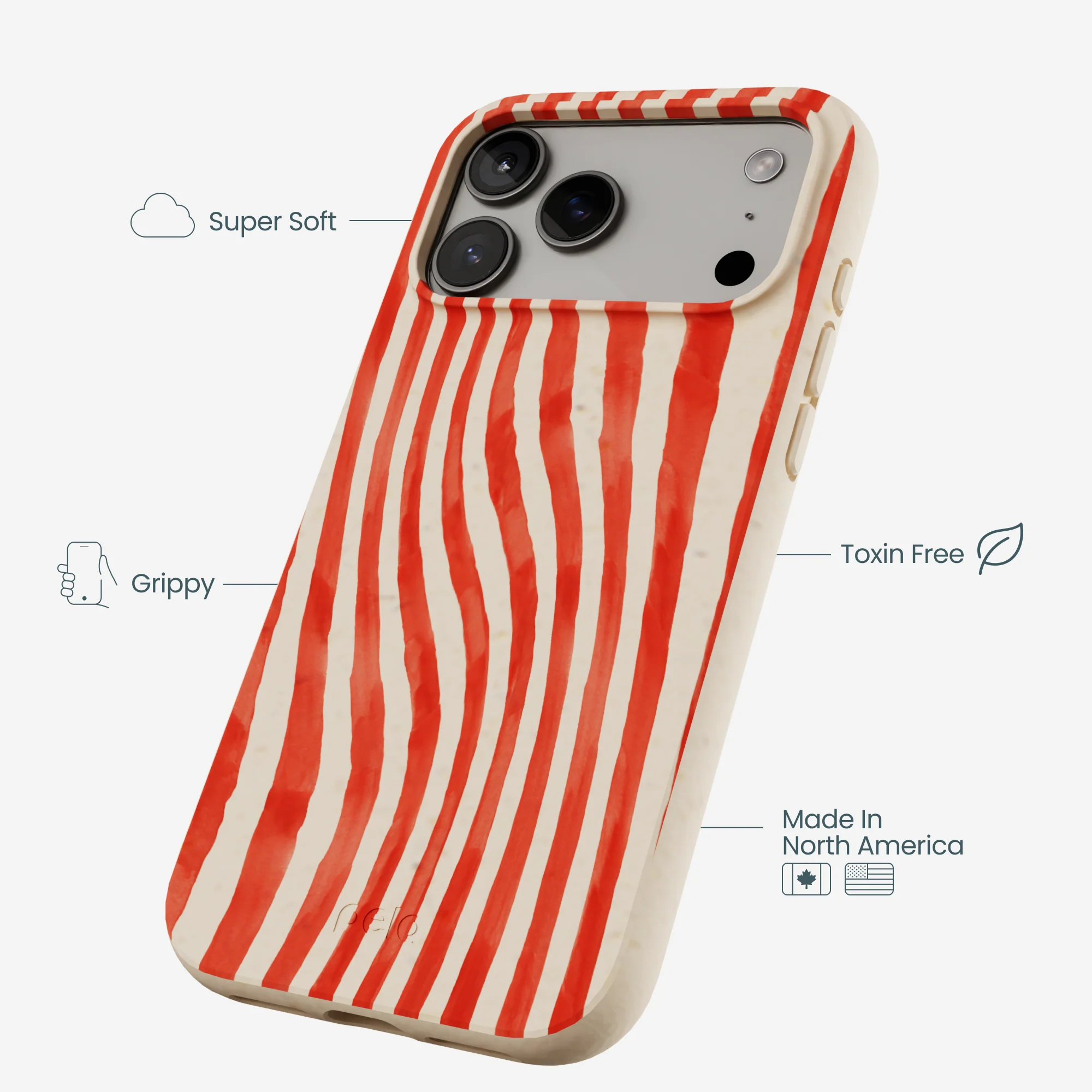 Seashell Big Top Stripes iPhone 17 Pro Max Case - Image 4