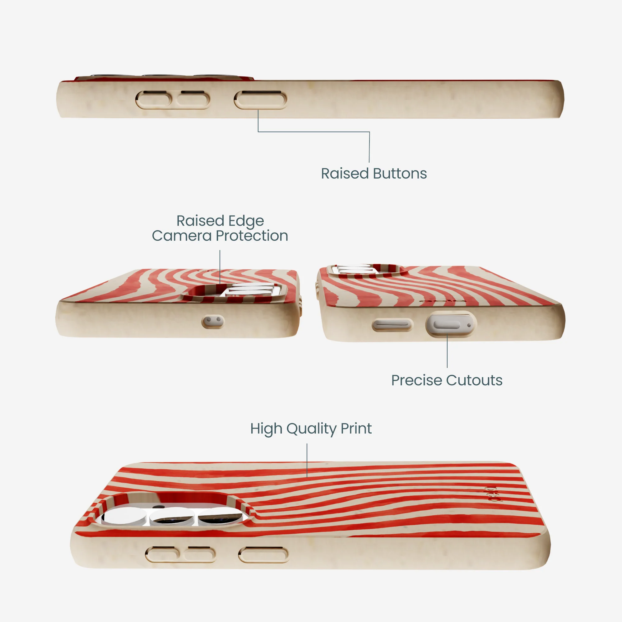 Seashell Big Top Stripes Samsung Galaxy S26 Case - Image 3