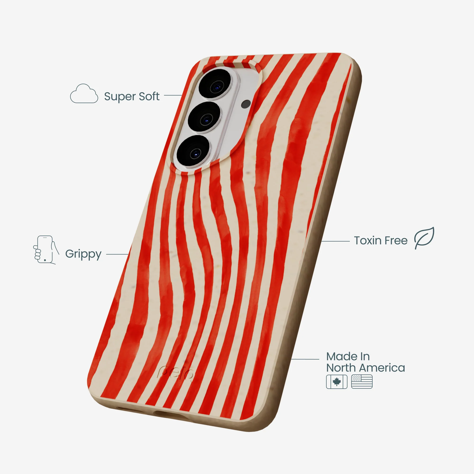 Seashell Big Top Stripes Samsung Galaxy S26 Case - Image 4