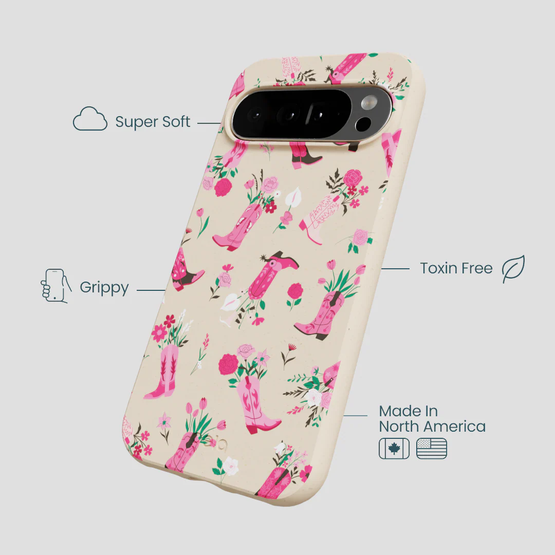 Seashell Boots N Flowers Google Pixel 10 Pro XL Case - Image 4