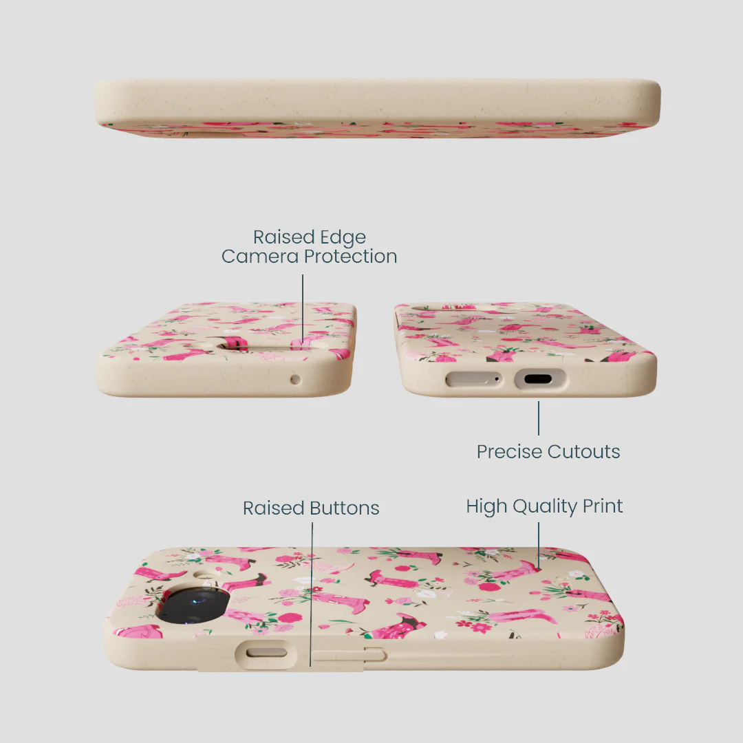 Seashell Boots N Flowers Google Pixel 9a Case - Image 3