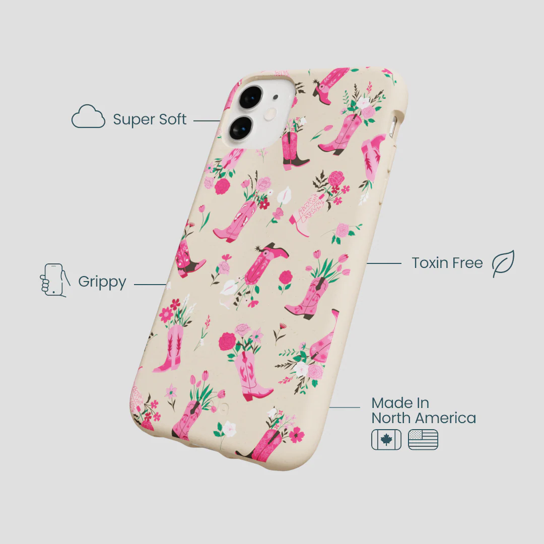 Seashell Boots N Flowers iPhone 11 Case - Image 4