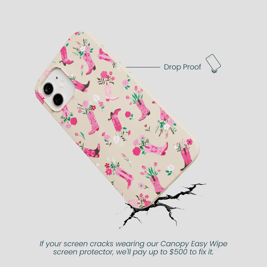 Seashell Boots N Flowers iPhone 12/ iPhone 12 Pro Case - Image 5
