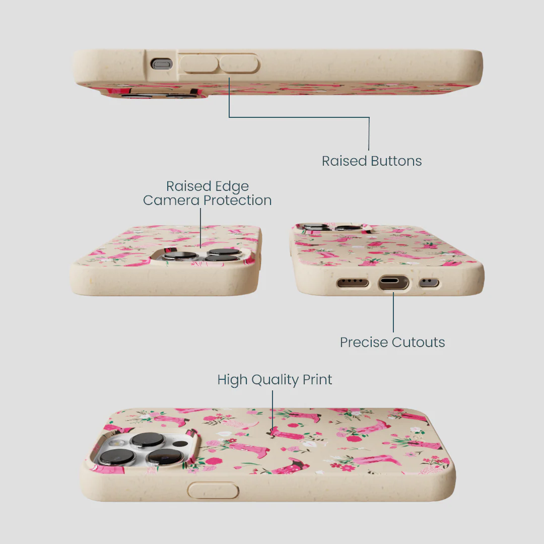 Seashell Boots N Flowers iPhone 13 Pro Case - Image 3