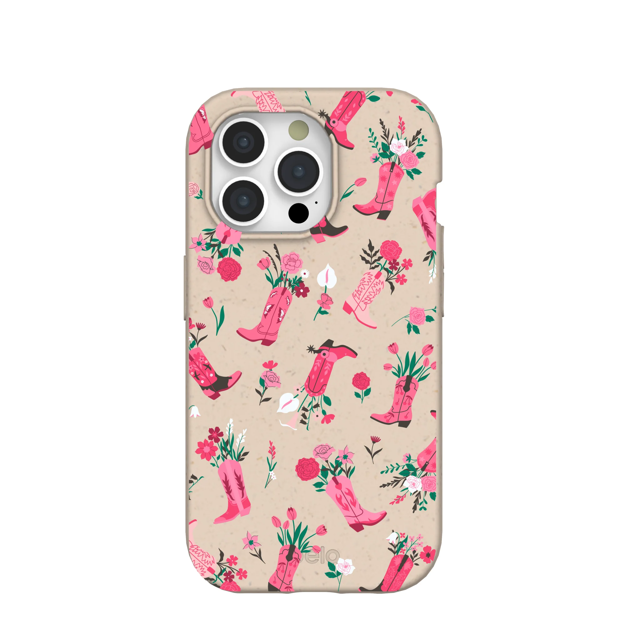 Seashell Boots N Flowers iPhone 15 Pro Case