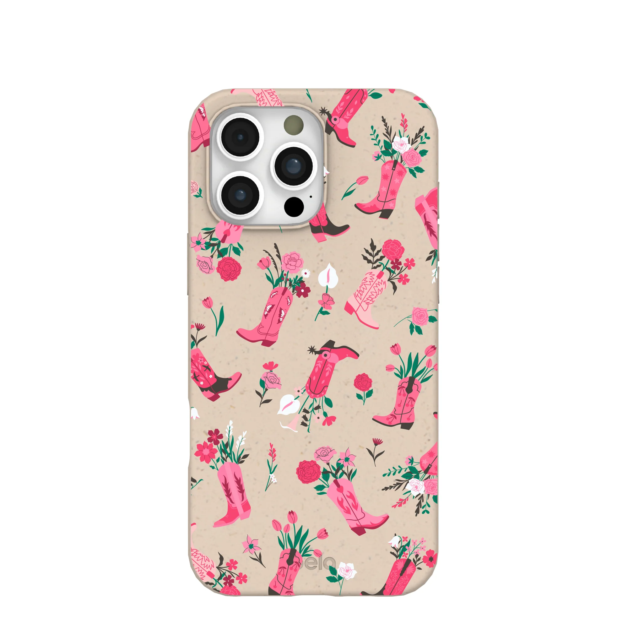 Seashell Boots N Flowers iPhone 16 Pro Max Case