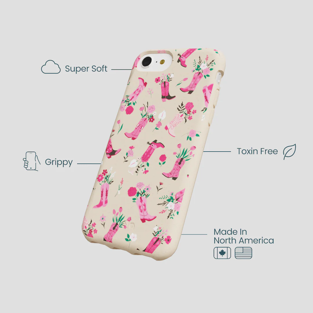 Seashell Boots N Flowers iPhone 6/6s/7/8/SE Case - Image 4