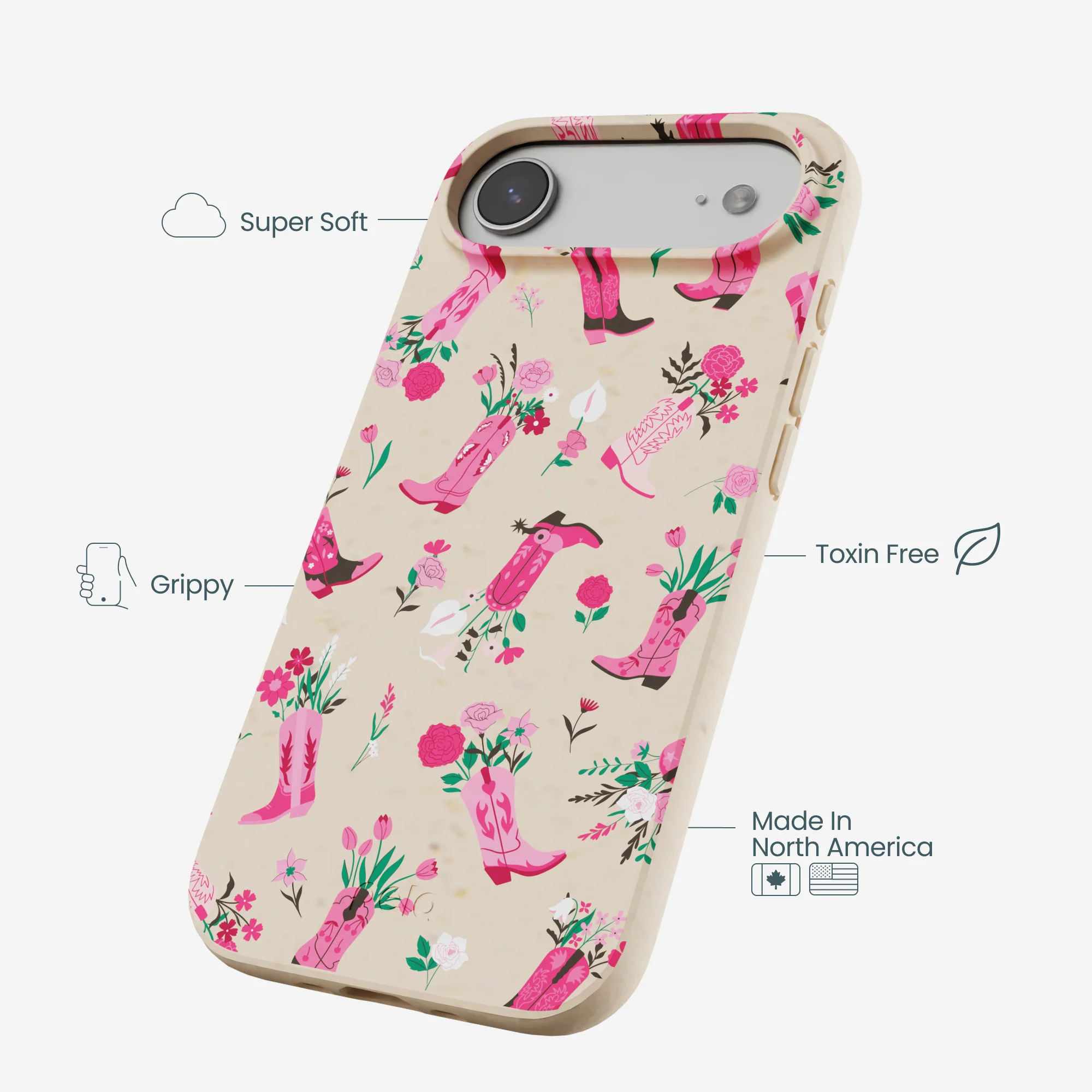 Seashell Boots N Flowers iPhone Air Case - Image 4