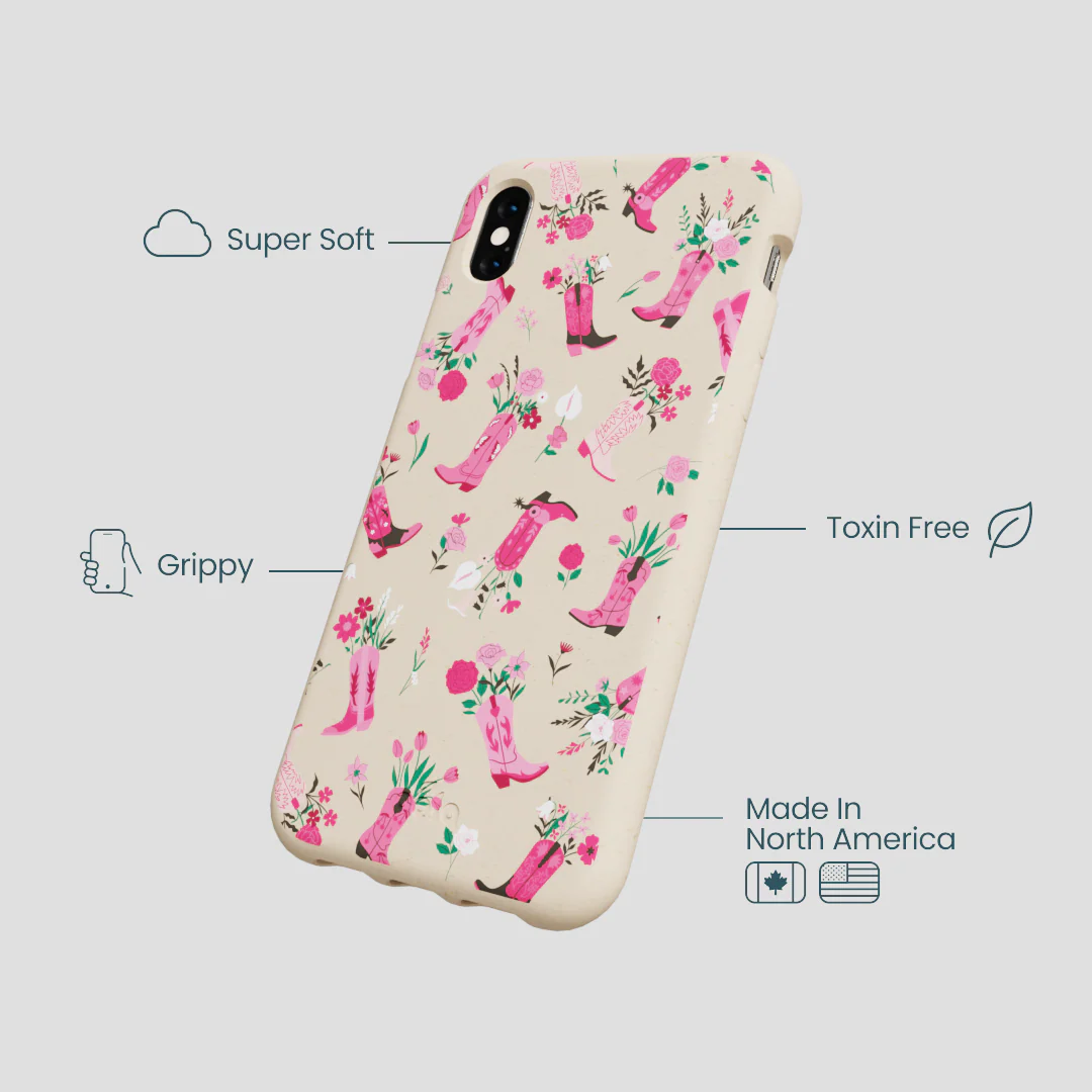 Seashell Boots N Flowers iPhone XR Case - Image 4