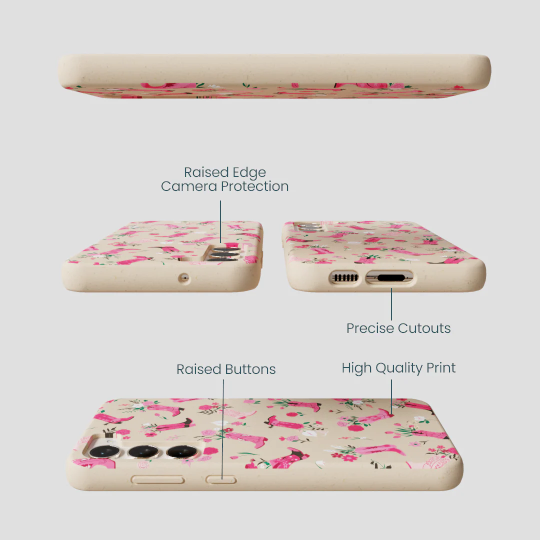 Seashell Boots N Flowers Samsung Galaxy S23+(Plus) Case - Image 3