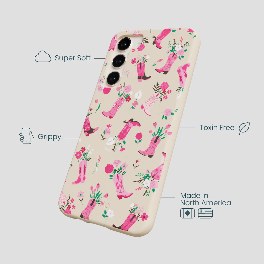 Seashell Boots N Flowers Samsung Galaxy S23+(Plus) Case - Image 4