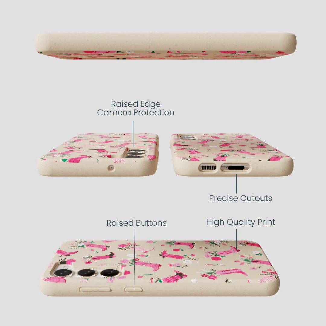 Seashell Boots N Flowers Samsung Galaxy S24+(Plus) Case - Image 3